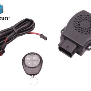 Elektronisch alarm systeem voor Piaggio / Vespa 4T 3V iGET E4 (Euro 4) met afstandbediening. Plug-and-play aan te sluiten met bijbehorende kabelboom (los bij te bestellen).