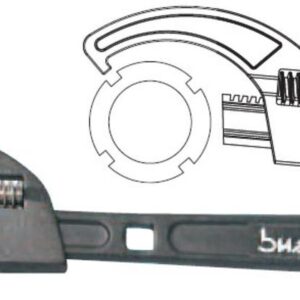 BUZZETTI 5415 Haaksleutel / balhoofd borgmoer blokkeersleutel