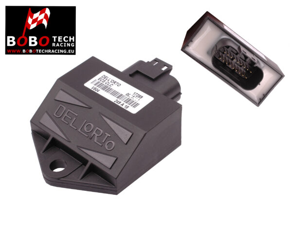 ECU van Dellorto. Geschikt voor alle Chinese 4T scooters met GY6 50cc EURO4 / E4 motorblok en 10" en 12" wielen | O.a. div. Chinese retro scooters / China LX scooters