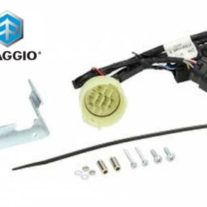 Aansluiting / kabelboom voor elektronisch alarm systeem E4 van Piaggio voor alle Vespa 50 4T 3V iGET modellen van modeljaar 2018 en later (E4) (niet geschikt E-Lux en E-1 alarmen)