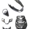 Beplatingsset Agaatgrijs grijs glans finish | Passend op Piaggio Zip 2000 / Zip SP / Zip 4T - Heeft SP-neus