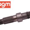 Korte uitgaande / wiel as voor motorblok 10"