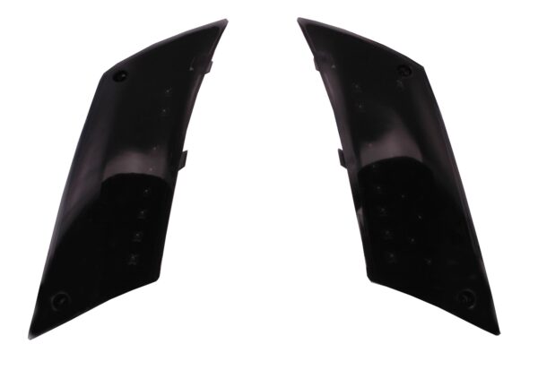 Richtingaanwijzer / knipperlicht set achterzijde LED in zwart / smoke / getint | Piaggio Zip