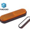 Oranje reflector voorvork | Piaggio Fly 2T / Fly 4T / Liberty 4T / Liberty Delivery 4T / Zip 2T / Zip 4T - Vespa LX 2T / LX 4T / S 2T / S 4T / Primavera 2T / Primavera 4T 2V / Primavera 4T 4V / Sprint 2T / Sprint 4T 2V / Spint 4T 4V