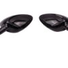 Korte spiegels (L+R) in glans zwart | Vespa Primavera / Sprint