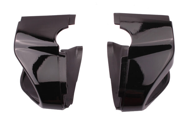 Covers voor stuur-/lichtschakelaar bevestiging links + rechts in glans zwart (stylingkit / -set) | Vespa Primavera / Sprint