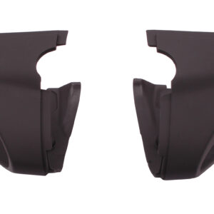 Kappen / cover voor stuur-/lichtschakelaar bevestiging links + rechts in mat zwart (stylingkit / -set) | Vespa Primavera / Sprint
