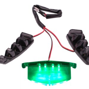 Groene LED-verlichtingset 3-delig voor in voorkap (alleen SP-neus) | Piaggio Zip SP