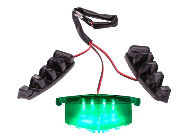 Groene LED-verlichtingset 3-delig voor in voorkap (alleen SP-neus) | Piaggio Zip SP