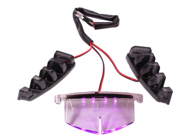 Roze LED-verlichtingset 3-delig voor in voorkap (alleen SP-neus) | Piaggio Zip SP