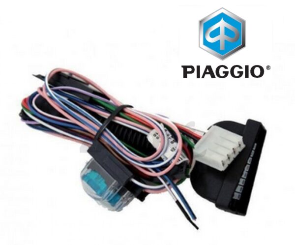 Aansluiting / kabelboom voor elektronisch alarm systeem E-Lux / E-1 van Piaggio voor alle Piaggio / Vespa 50 4T 2V modellen