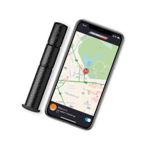 GPS-tracker met oplaadbare accu en app voor montage in fietsstuur