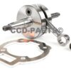 Krukas 55mm BGM met spacer Piaggio Gilera Italjet Aprilia 125cc 150cc 180cc 2takt