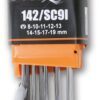 142/SC9I-9-DELIG SET ART. 142 IN HOUDER