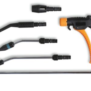 Blaaspistool composiet behuizing en 5 mondstukken (3 x staal / 2 x glasfiber) met snelkoppelsysteem