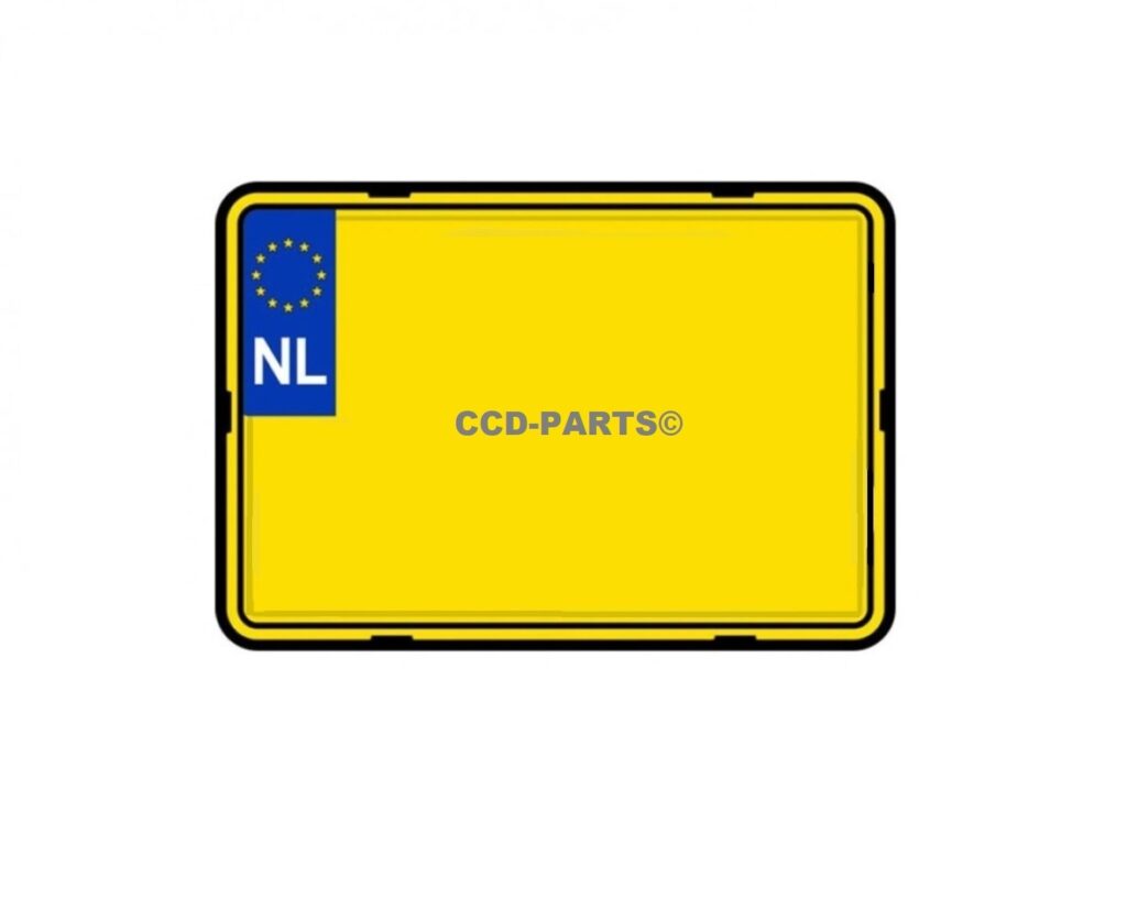 Kentekenplaat custom plaat Motor formaat BLANCO 125cc 180cc 200cc CCD