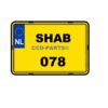 Kentekenplaat custom plaat Motor formaat Shab 078 125cc 180cc 200cc