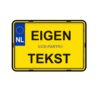 Eigen tekst kentekenplaat