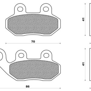 NEWFREN FD 0219 CAGIVA CITY 50 VOOR - PGO T-MAX 50 2T VOOR - SYM ALPHA VOOR - ALTO VOOR - CELLO VOOR - ALLO VOOR - FIDDLE 2 50 VOOR - JET 50 VOOR - JET SPORT X VOOR - JET 4T 50 NAKED VOOR - JUNGLE VOOR - MASK VOOR - RED DEVIL VOOR - SUPER FANCY VOOR - SYMPHONY VOOR - ORBIT 2 VOOR - X-PRO - PEUGEOT TWEET VOOR