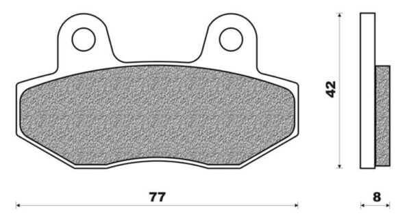 NEWFREN FD 0358 BETA R 150 VOOR - HYOSUNG GT 125 VOOR & ACHTER - KYMCO SPIKE 100 - 110 VOOR - CK 125 VOOR - SPIKE 125 VOOR - PEUGEOT SPEEDFIGHT-3 VOOR - CHINA GRAND RETRO VOOR - BTC RIVA