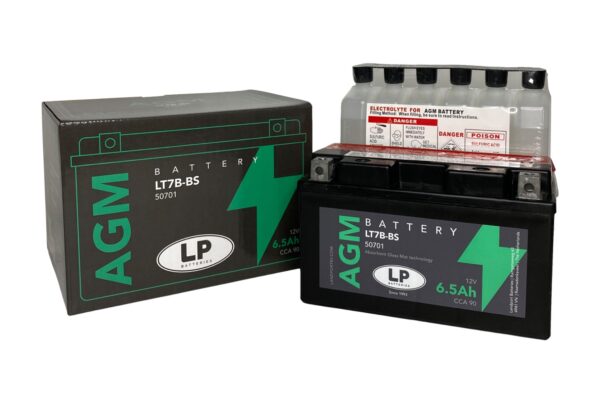 Accu Landport YT7B-BS AGM / LT7B-BS. 12V/6