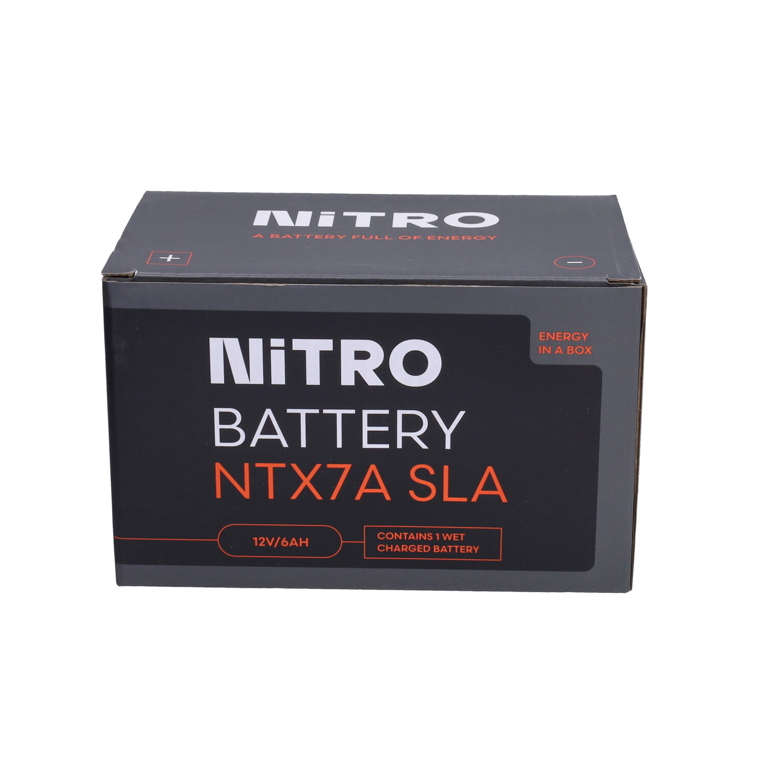 Accu nitro ntx7a-bs ytx7a-bs sla gel peugeot-4t, sco kymco 4t, sco china 4t, sco sym 4t - Afbeelding 3