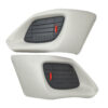 Radiateurkap set + rooster grijs Gilera Runner 50CC 125CC 180CC 200CC