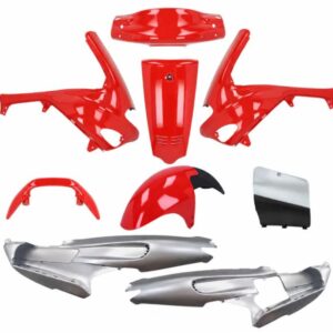Plaatwerkset origineel model rood/zilver 9-delig Gilera Runner 50cc 125cc 180cc