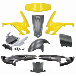 Plaatwerkset Gilera Runner SP PRO geel/opaco grijs 50cc 125cc 180cc 200cc
